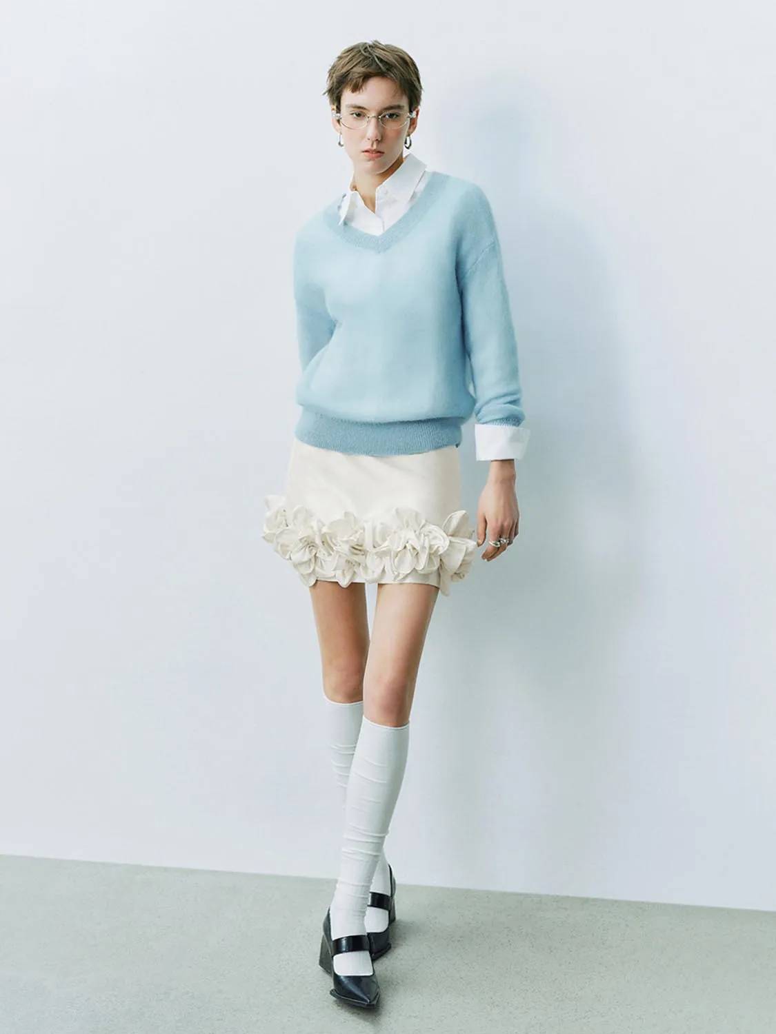 Knitted Long Sleeve T-Shirts sold by Urban Revivo product image thumbnail 4