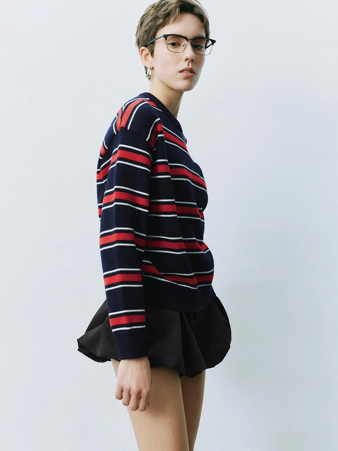 Striped Knitted T-Shirts sold by Urban Revivo product image thumbnail 4