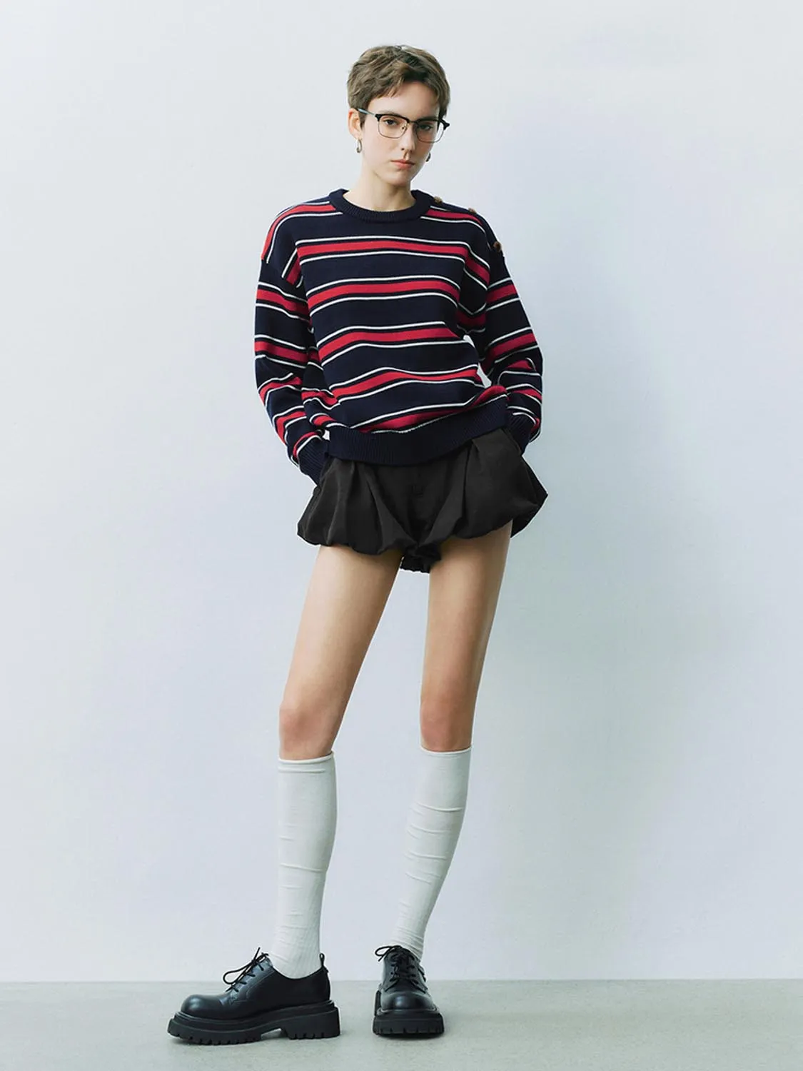 Striped Knitted T-Shirts sold by Urban Revivo product image thumbnail 3