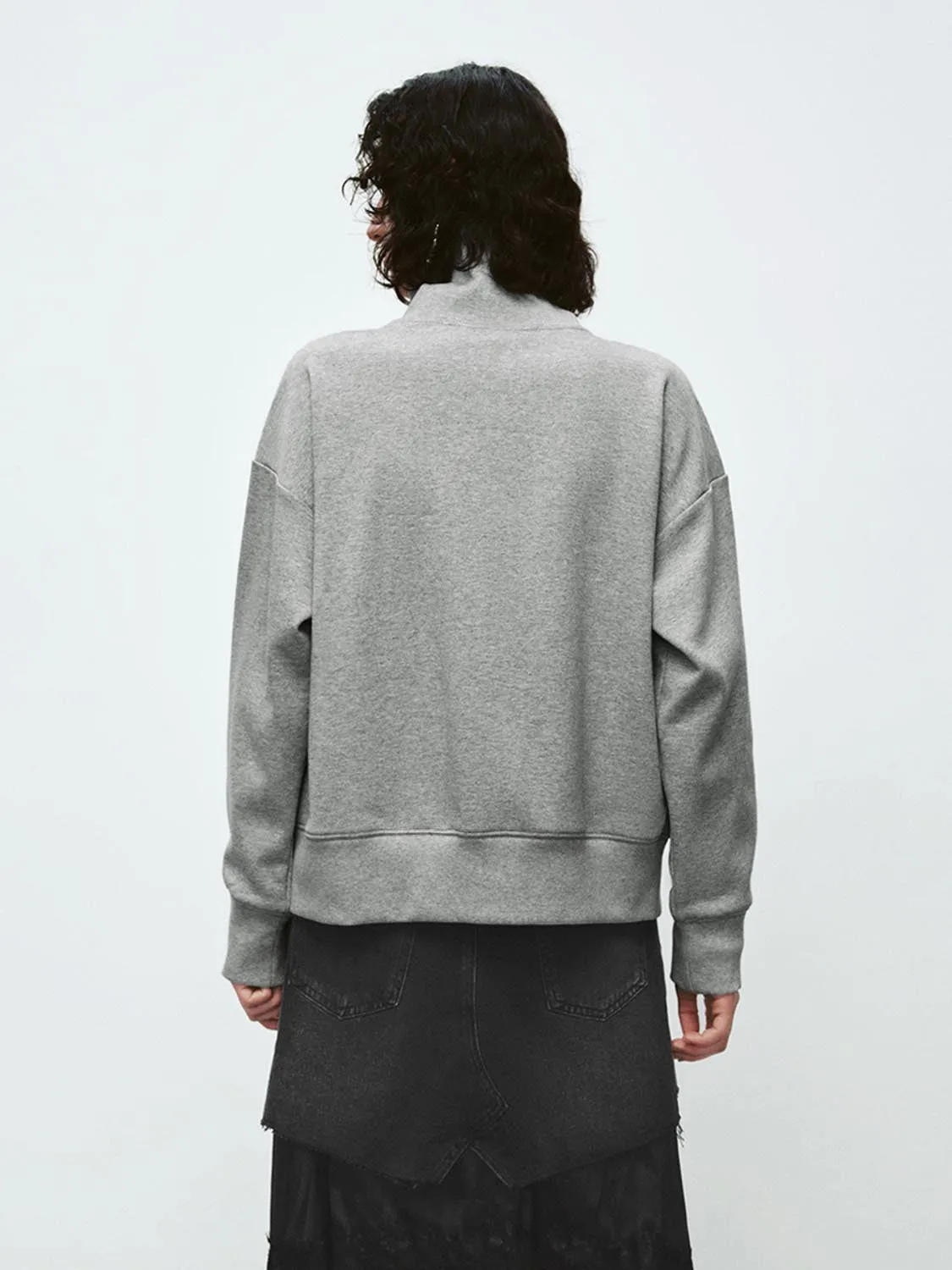 High Collar Zip Up Jackets sold by Urban Revivo product image thumbnail 2