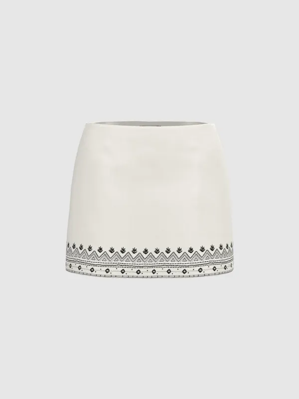 Tribal A-Line Mini Skirts sold by Urban Revivo