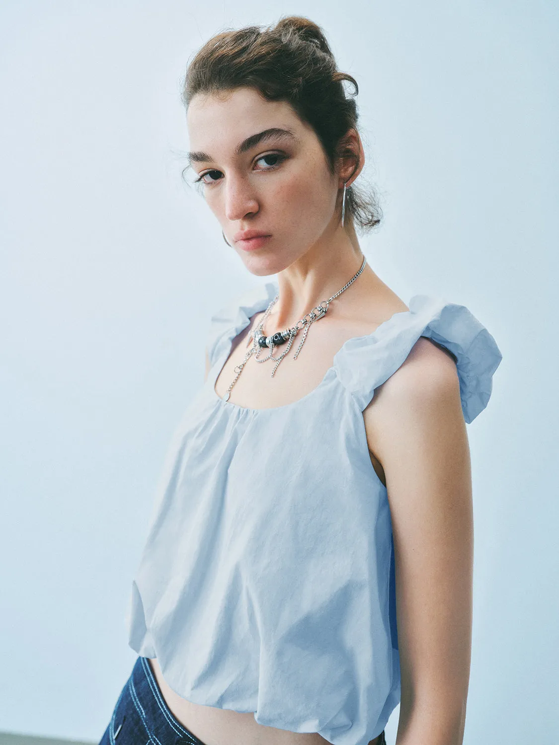 Cropped Wide Strap Tops sold by Urban Revivo product image thumbnail 2