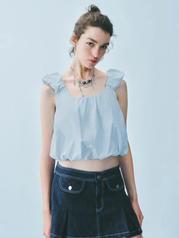Cropped Wide Strap Tops sold by Urban Revivo