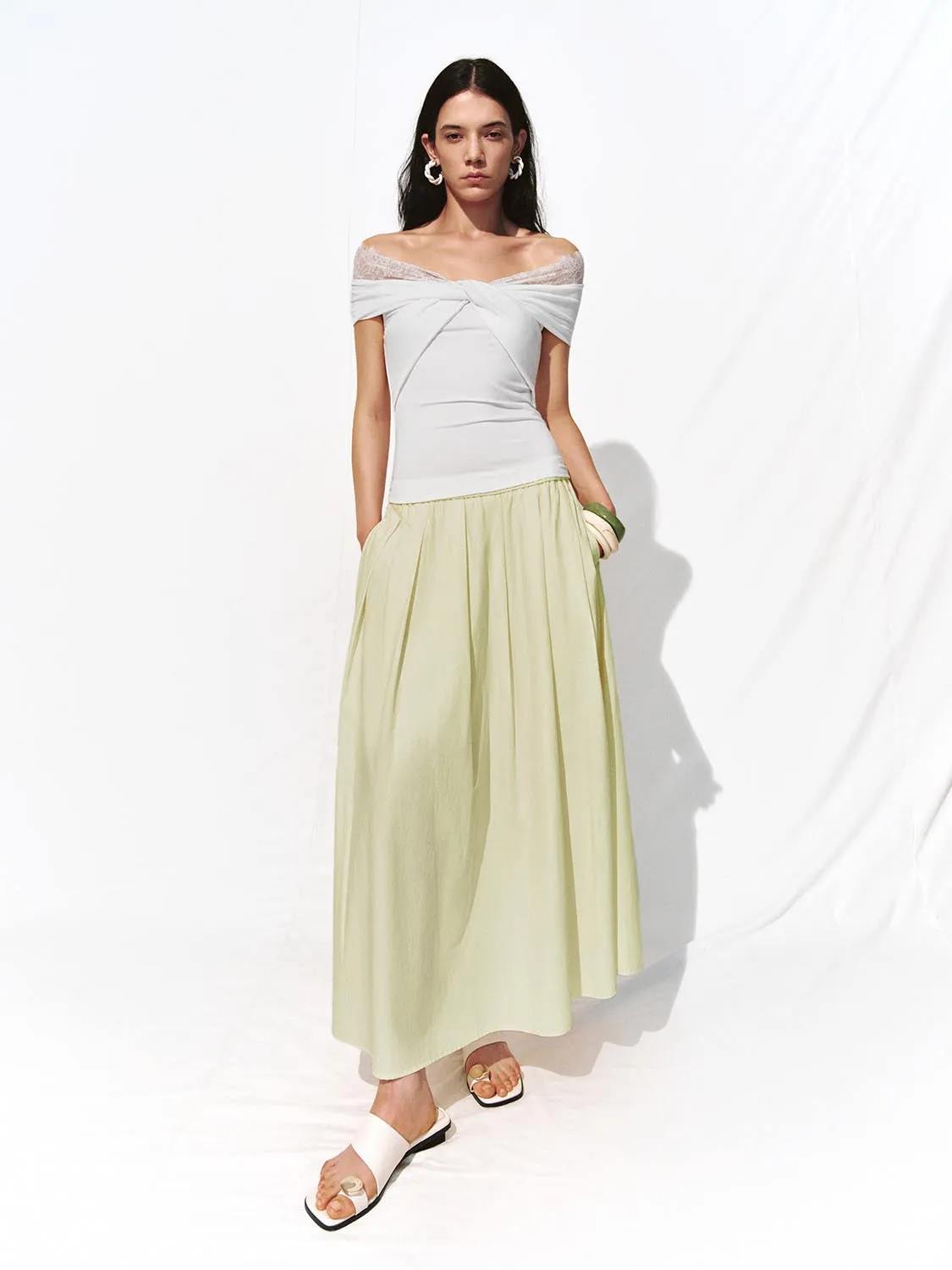 Off Shoulder Blouses sold by Urban Revivo product image thumbnail 4