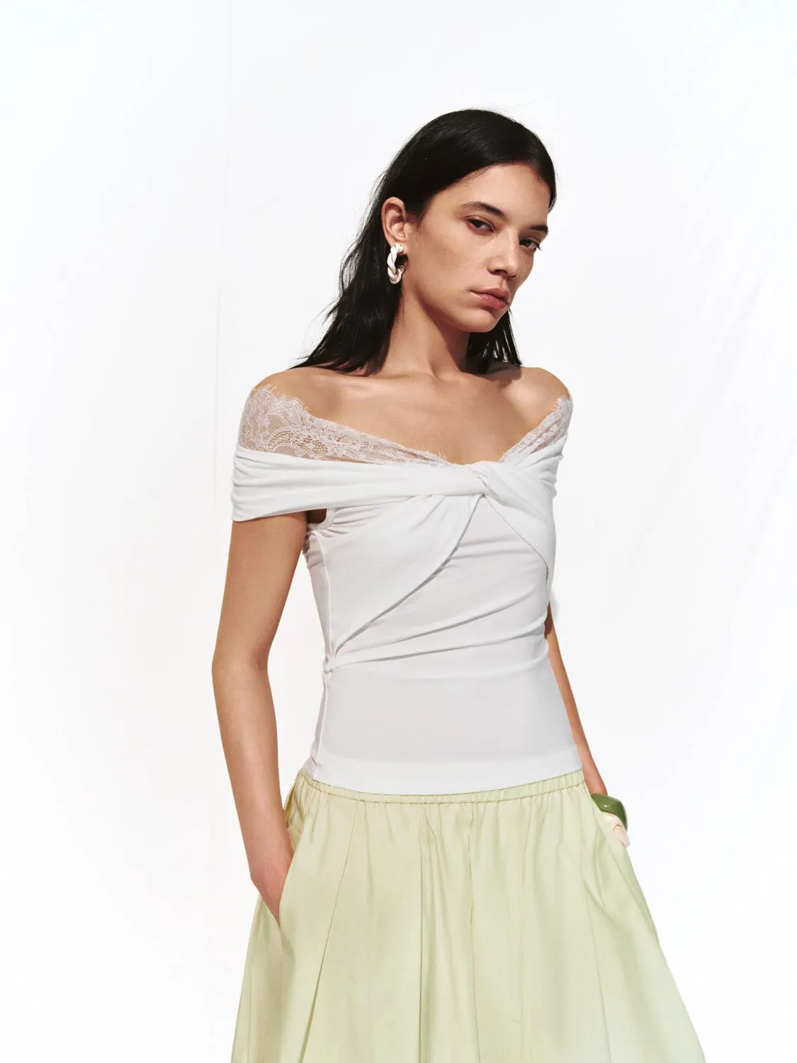 Off Shoulder Blouses sold by Urban Revivo product image thumbnail 2