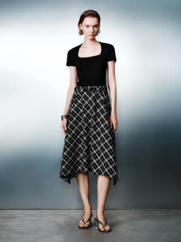 Checkered A-Line Maxi Dresses sold by Urban Revivo