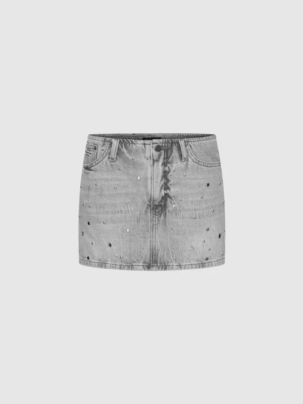 Denim Mini Skirts sold by Urban Revivo