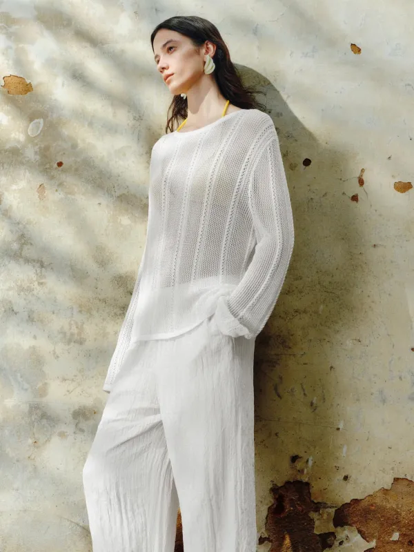 Sheer Knitted T-Shirts sold by Urban Revivo