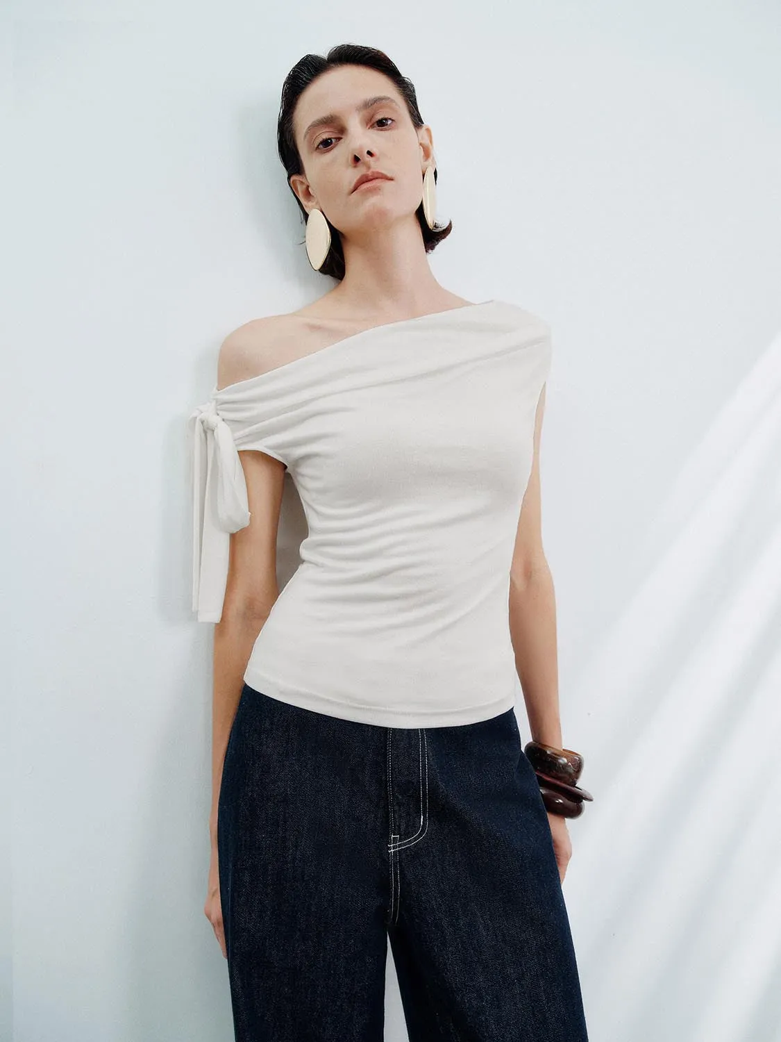 One Shoulder Skinny Fit Blouses sold by Urban Revivo