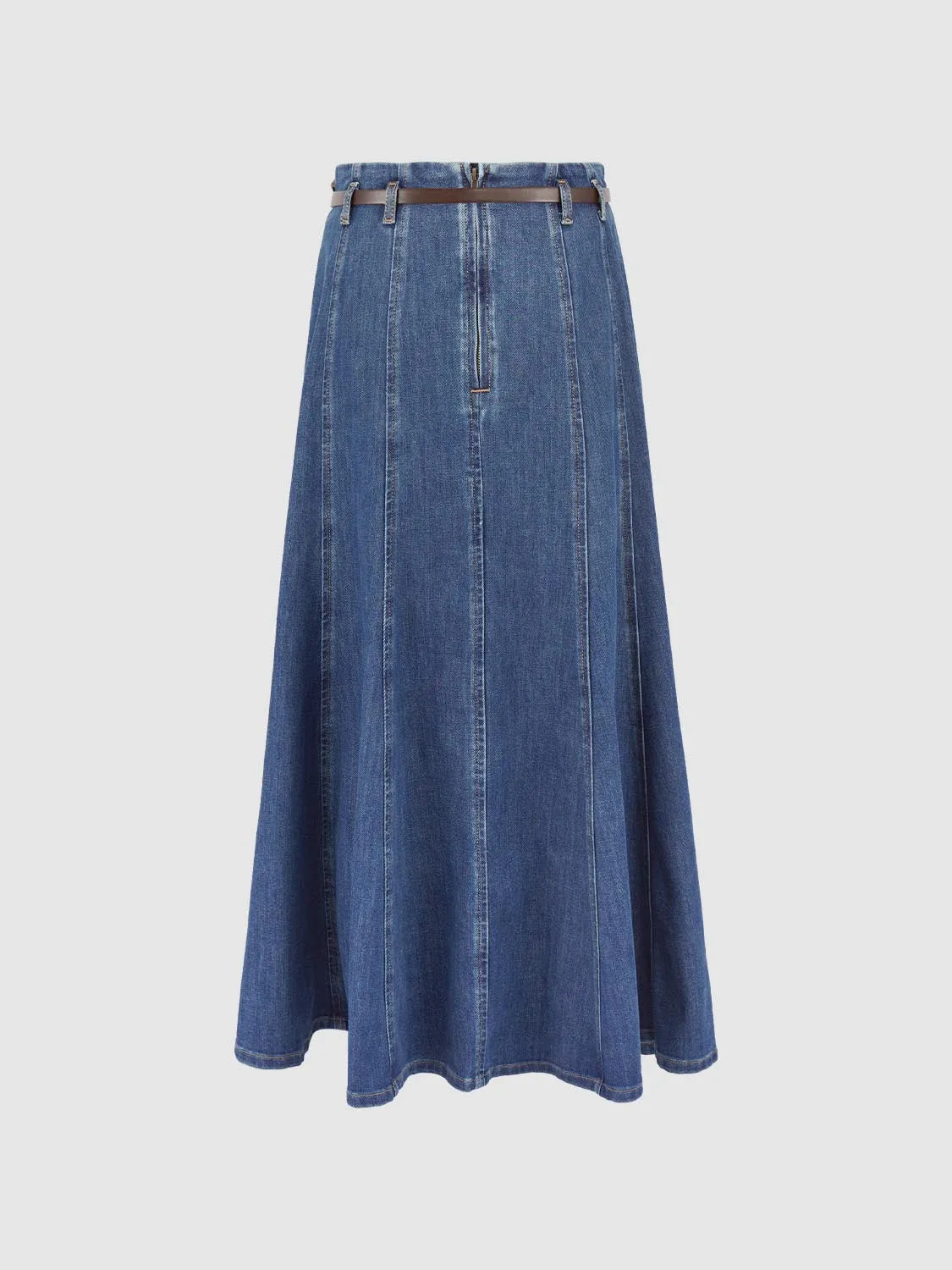 Denim Maxi Skirts sold by Urban Revivo product image thumbnail 2