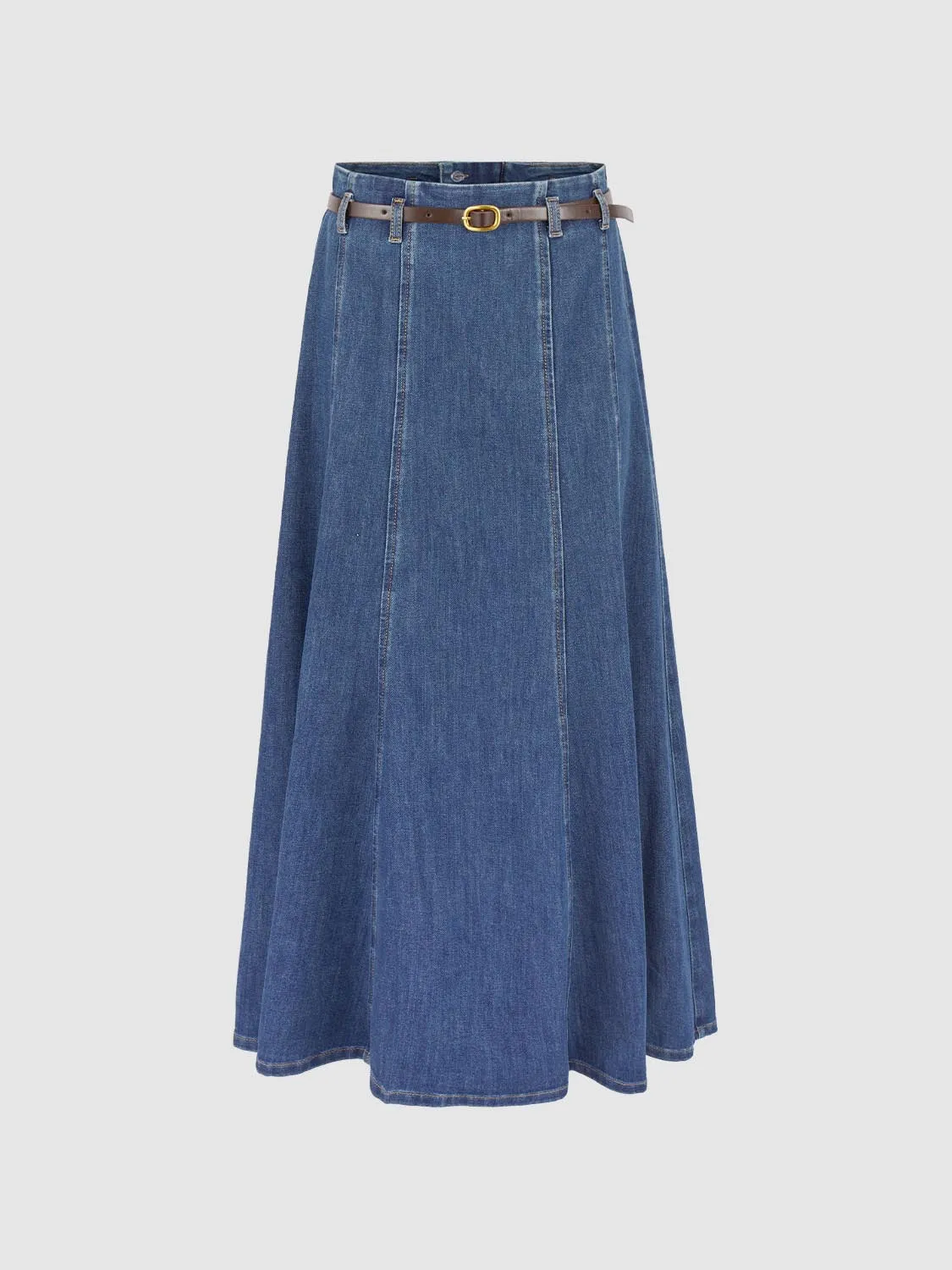 Denim Maxi Skirts sold by Urban Revivo