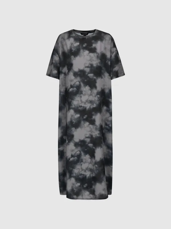 Printed Loose Straight Maxi Dresses sold by Urban Revivo