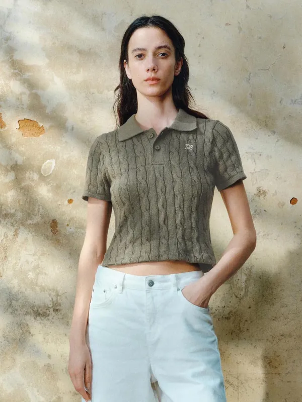 Cable Knitted T-Shirts sold by Urban Revivo