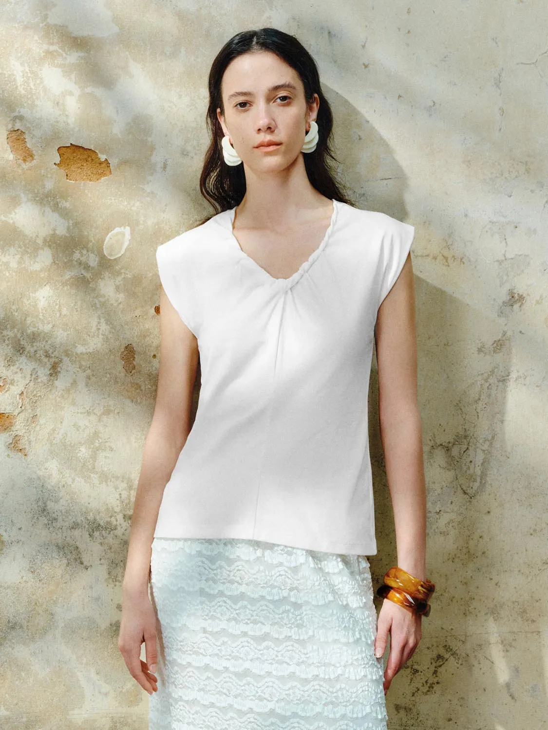 Cap Sleeve T-Shirts sold by Urban Revivo