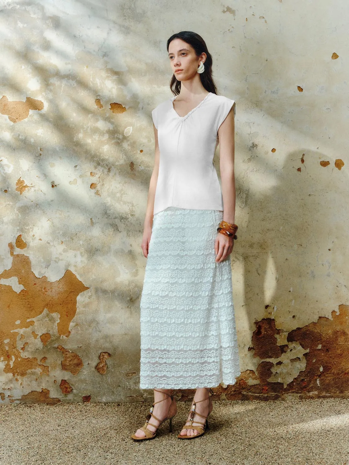 Cap Sleeve T-Shirts sold by Urban Revivo product image thumbnail 5