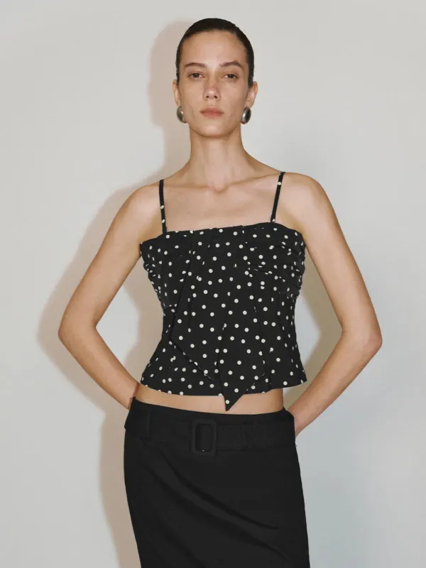 Polka Dot Strap Tops sold by Urban Revivo