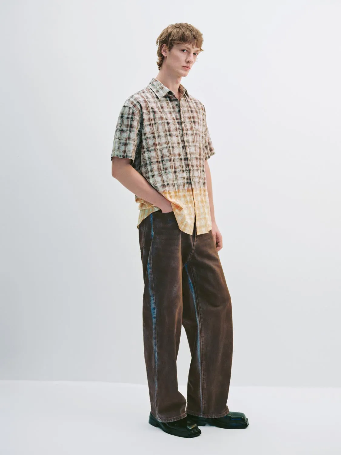 Color Block Short Sleeve Shirts sold by Urban Revivo product image thumbnail 5