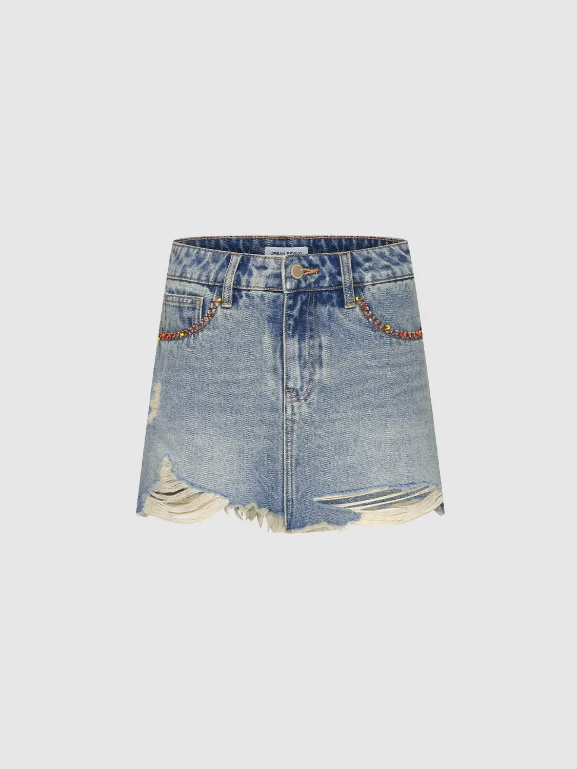 Denim Mini Skirts sold by Urban Revivo