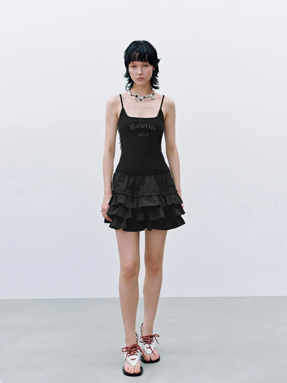 Camisole Ruffle Mini Dresses sold by Urban Revivo product image thumbnail 4