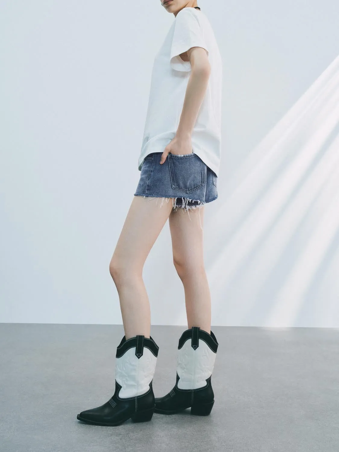 Denim Shorts sold by Urban Revivo product image thumbnail 3