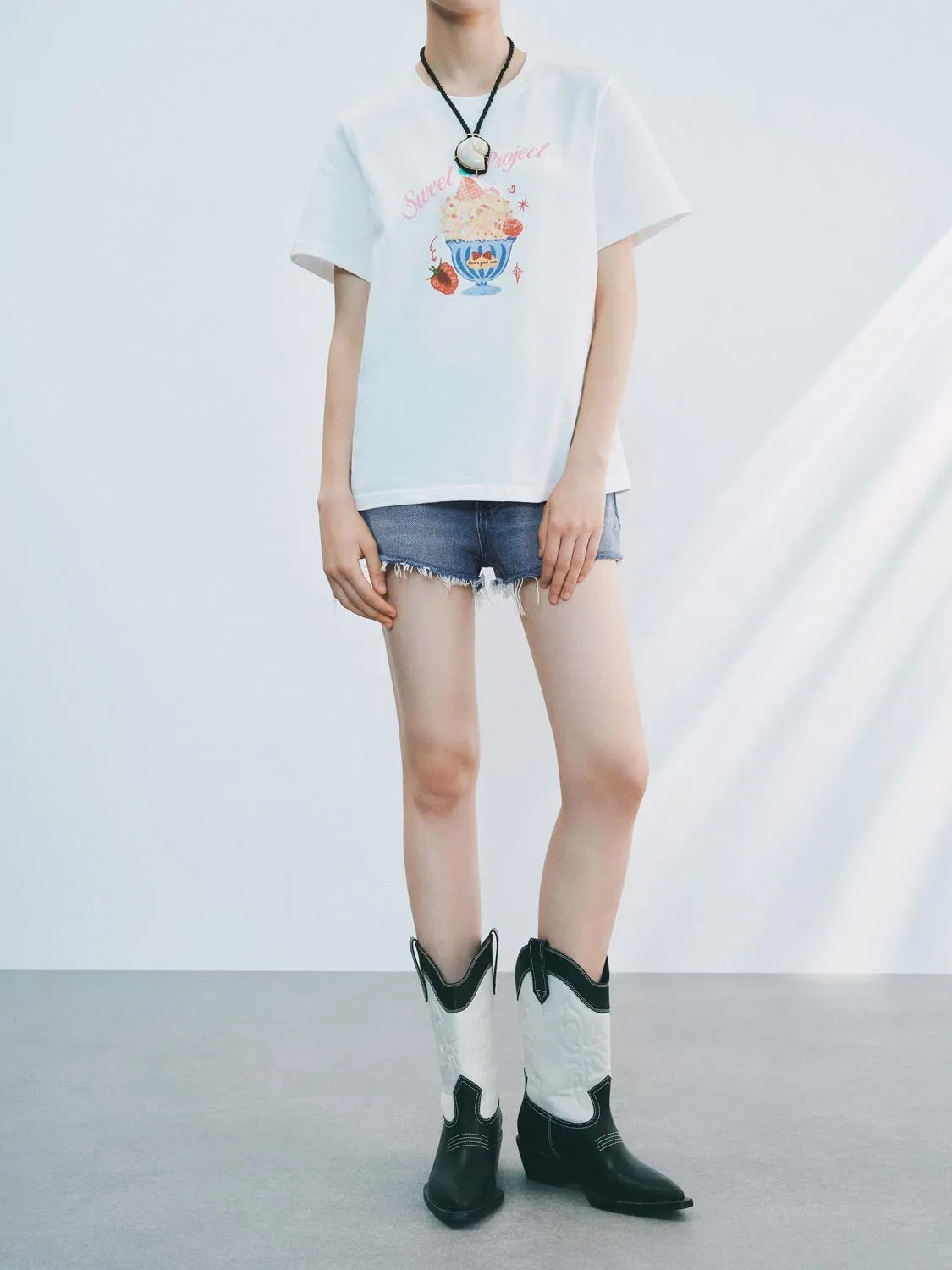 Denim Shorts sold by Urban Revivo product image thumbnail 2