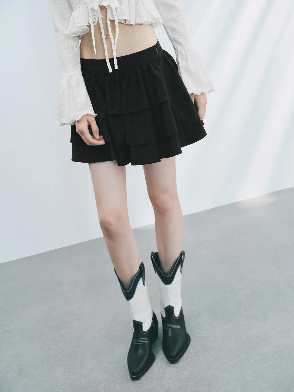 Tiered Mini Skirts sold by Urban Revivo product image thumbnail 3