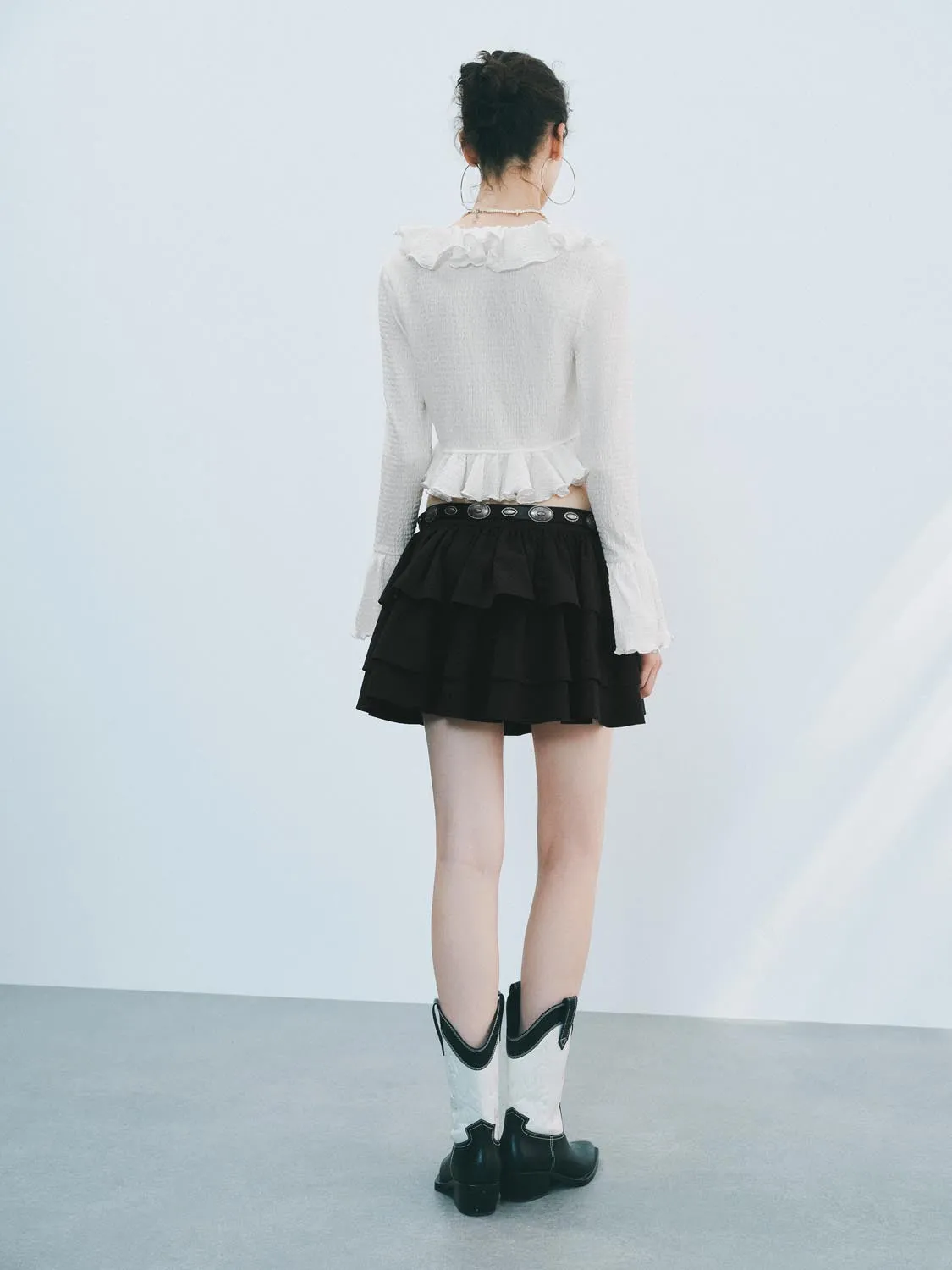 Tiered Mini Skirts sold by Urban Revivo product image thumbnail 4