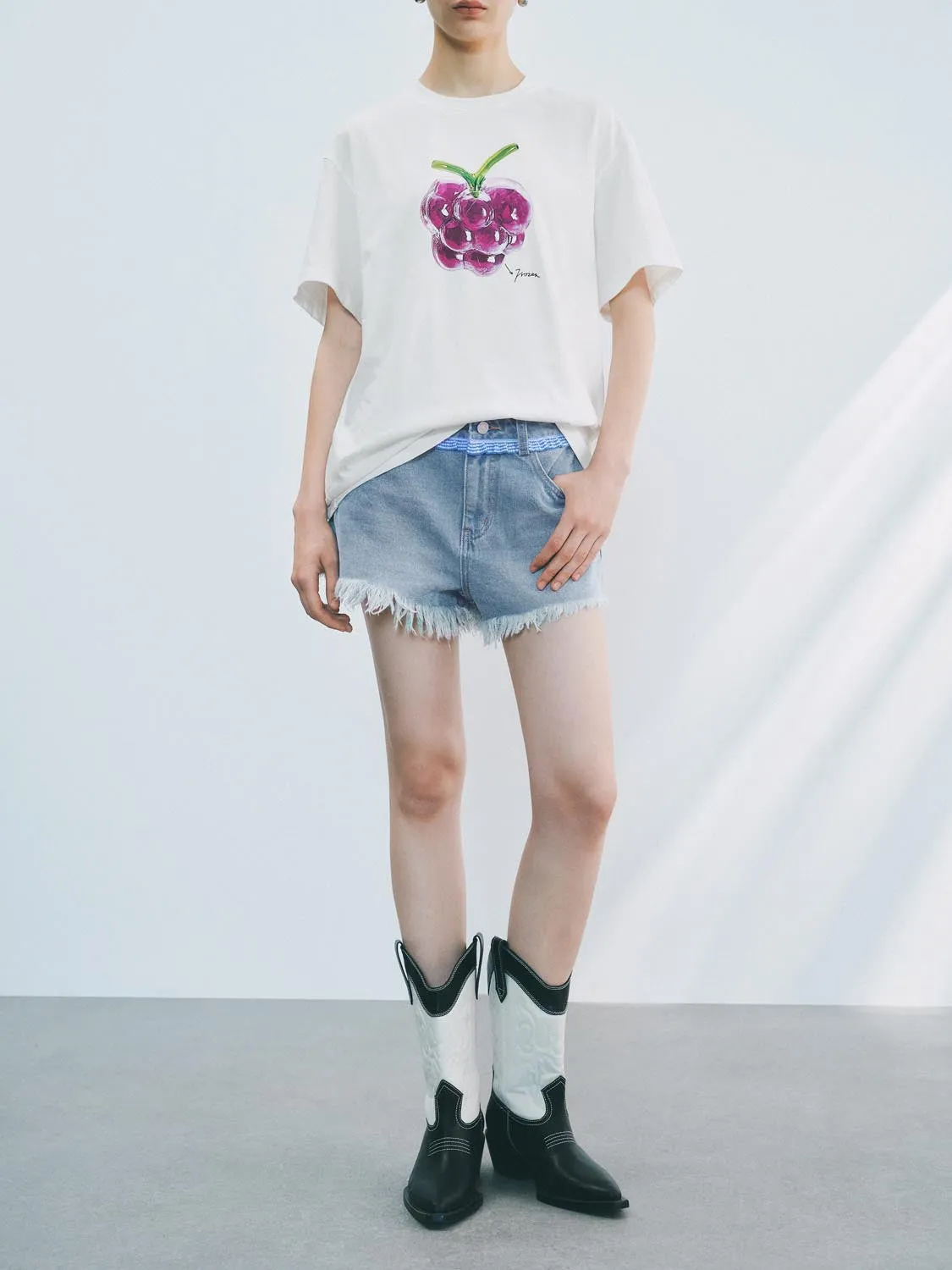 Denim Shorts sold by Urban Revivo product image thumbnail 2