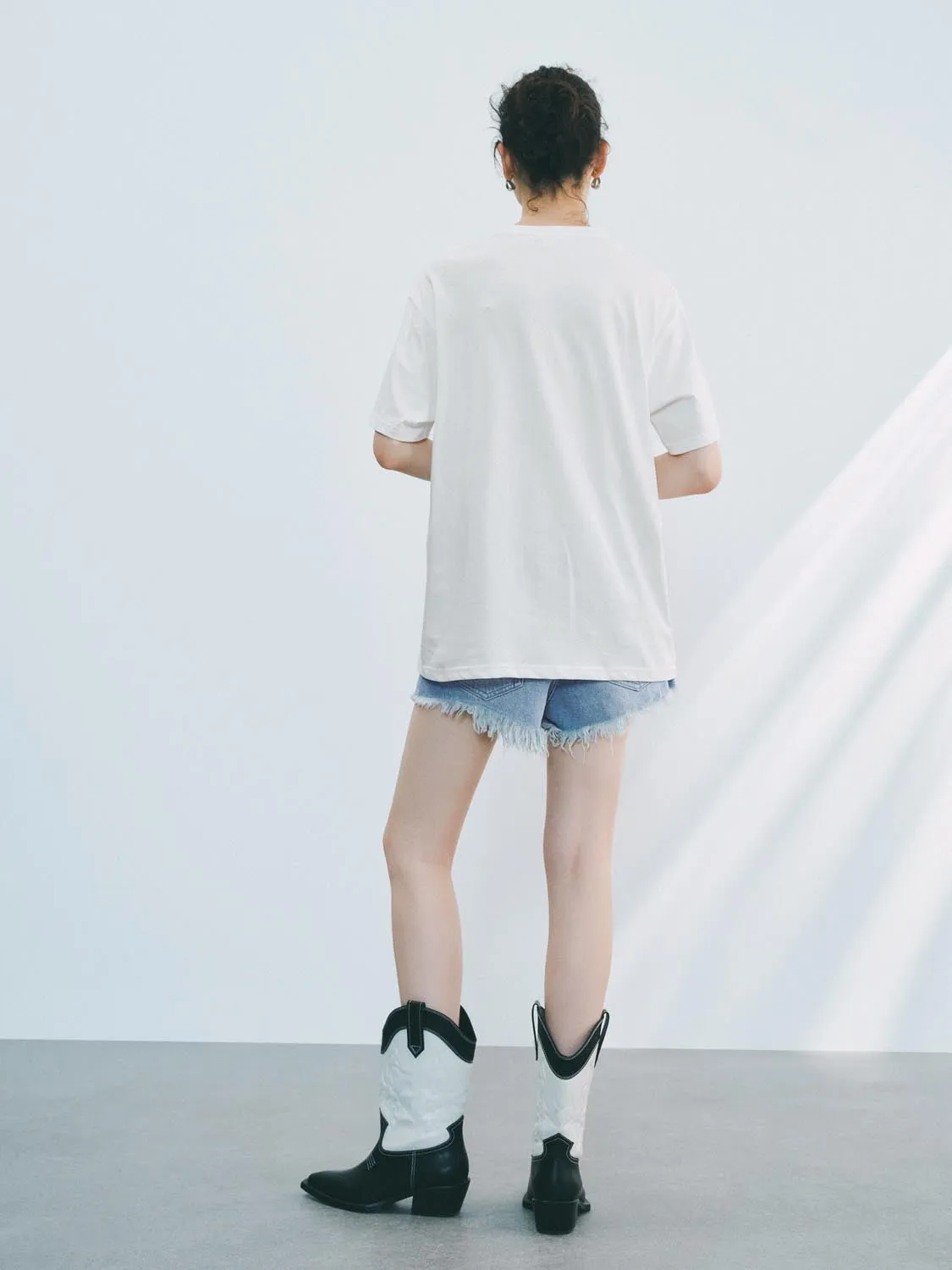 Denim Shorts sold by Urban Revivo product image thumbnail 4