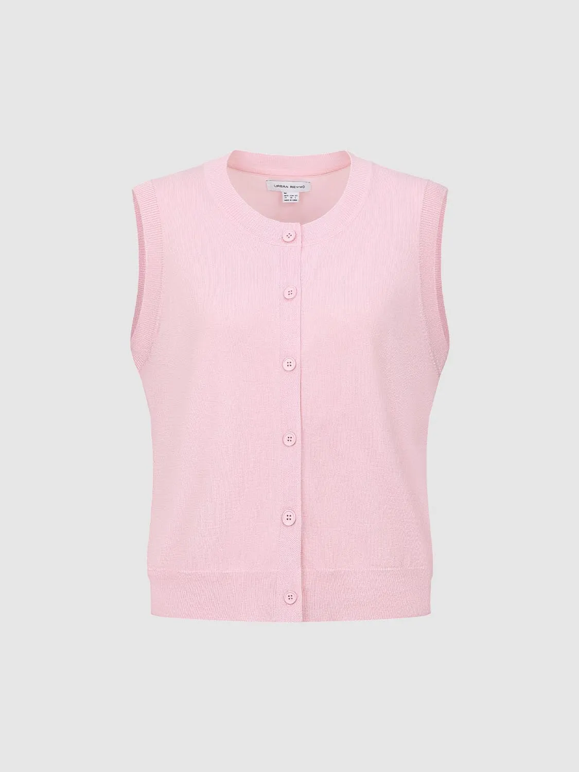 Knitted Sleeveless Cardigans sold by Urban Revivo product image thumbnail 3