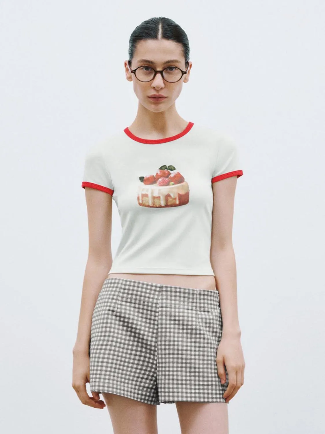 Cropped Short Sleeve T-Shirts sold by Urban Revivo