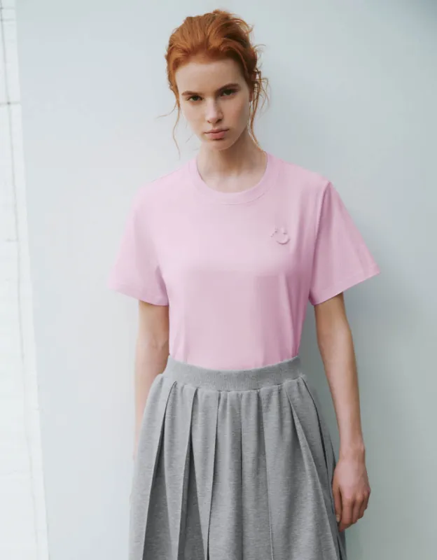 Crew Neck Straight T-Shirt sold by Urban Revivo
