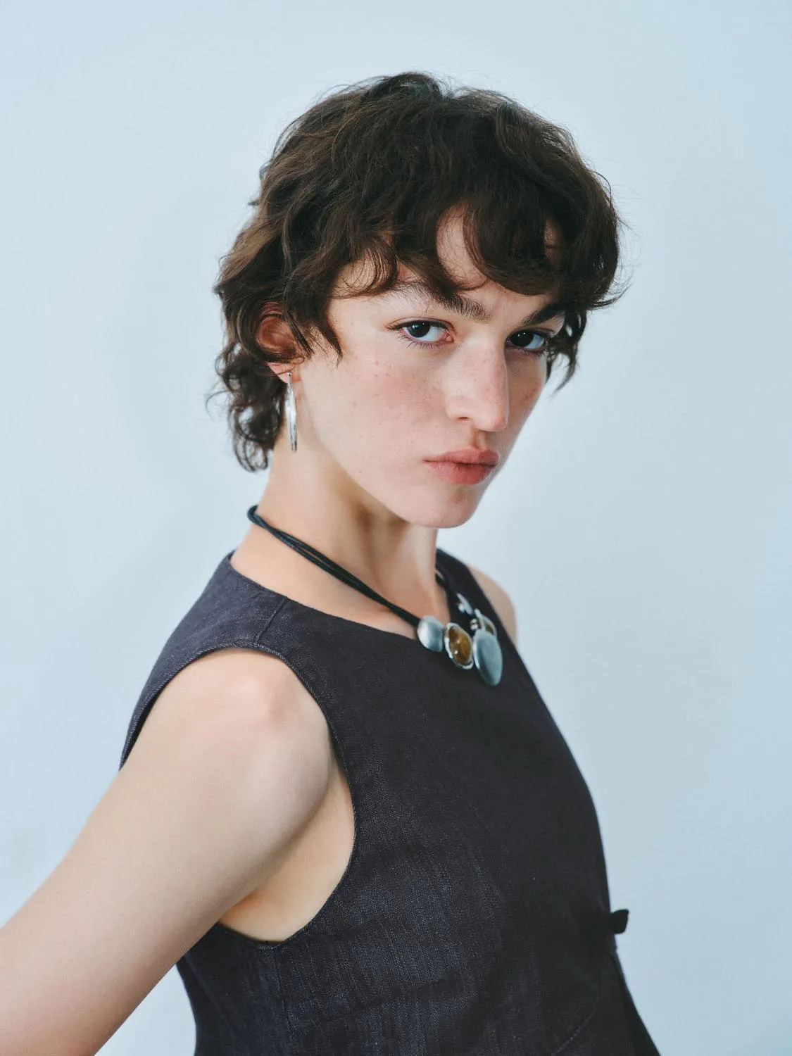 Denim Cropped Tops sold by Urban Revivo product image thumbnail 3