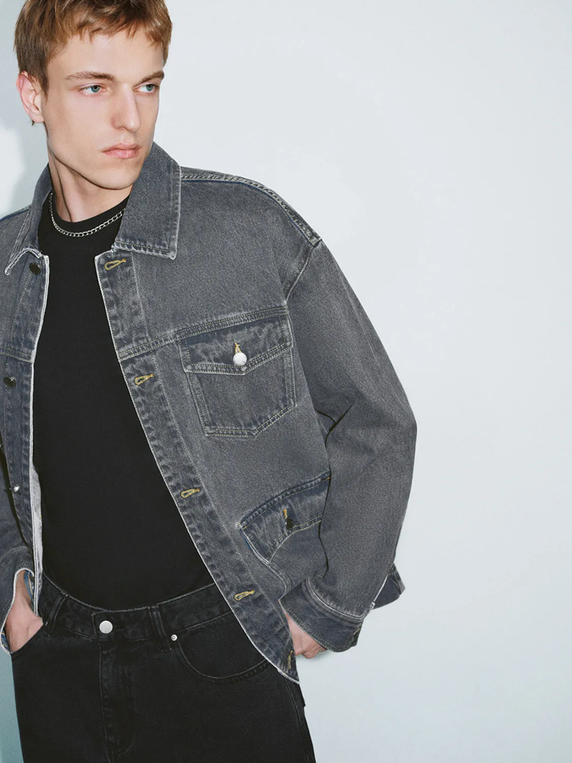 Denim Jackets sold by Urban Revivo product image thumbnail 3