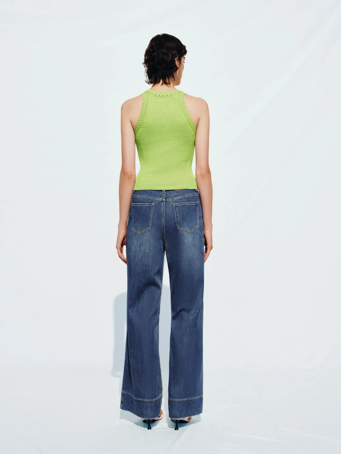 Flared Denim Jeans sold by Urban Revivo product image thumbnail 4