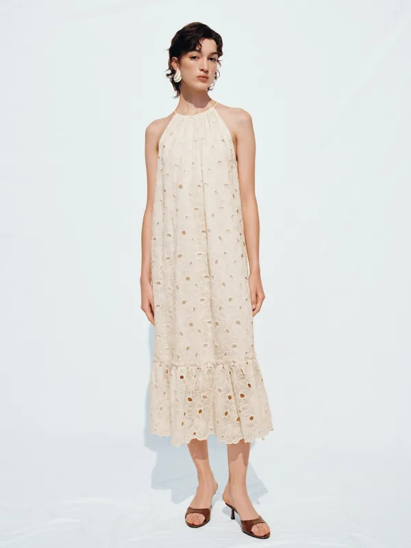 Halter Neck A-Line Maxi Dresses sold by Urban Revivo