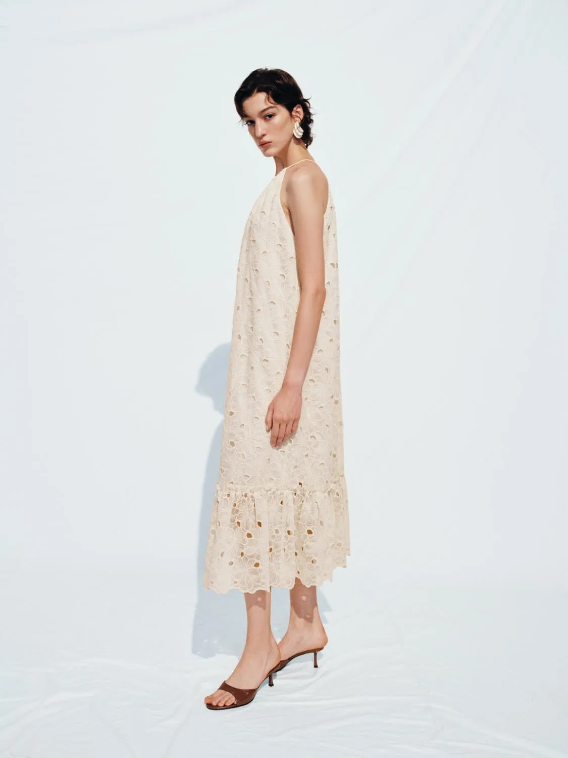 Halter Neck A-Line Maxi Dresses sold by Urban Revivo product image thumbnail 5