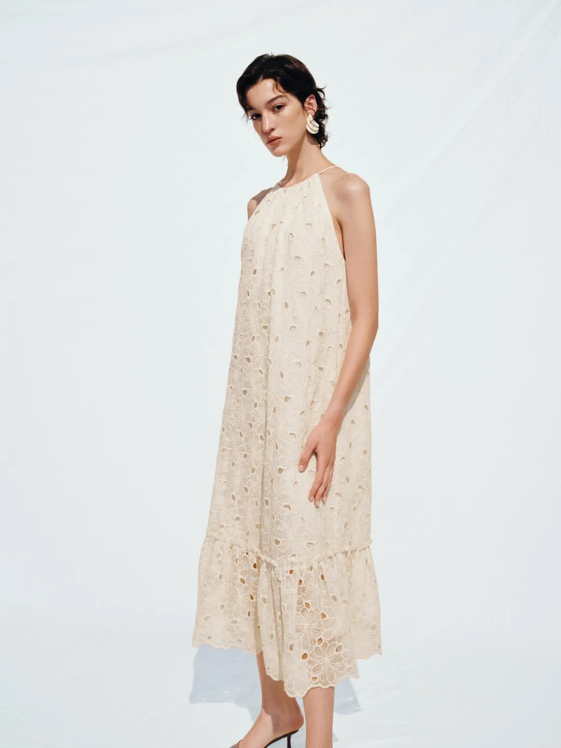 Halter Neck A-Line Maxi Dresses sold by Urban Revivo product image thumbnail 2