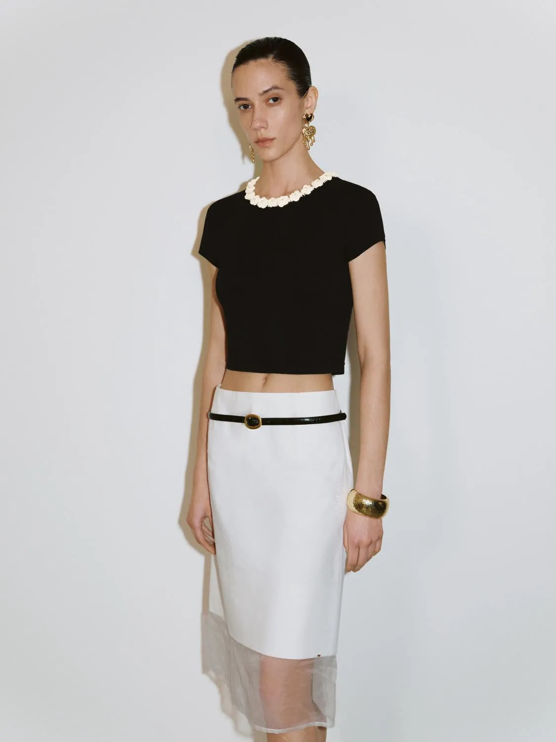 Knitted Short Sleeve T-Shirts sold by Urban Revivo product image thumbnail 2