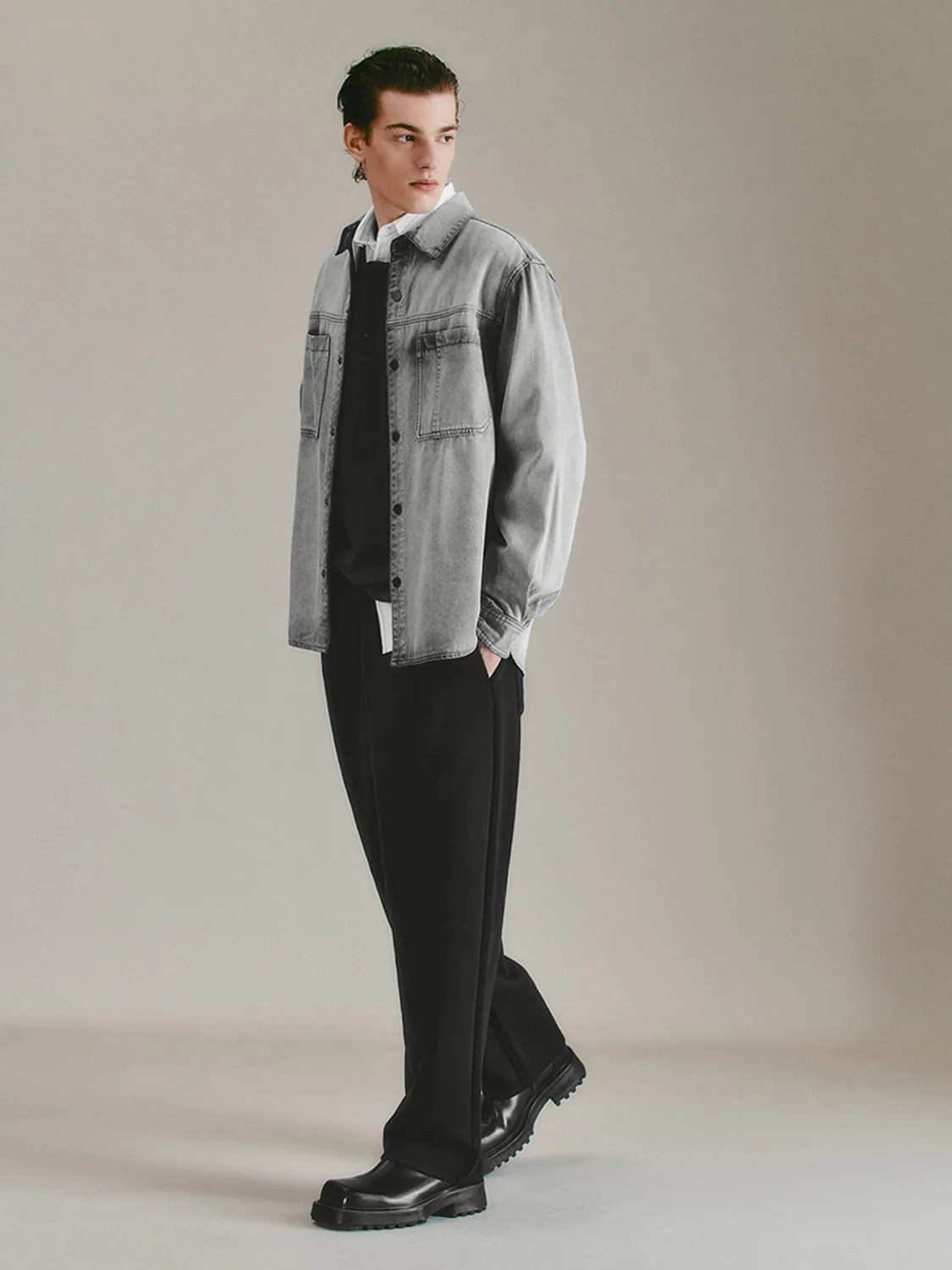 Loose Denim Shirts sold by Urban Revivo product image thumbnail 4