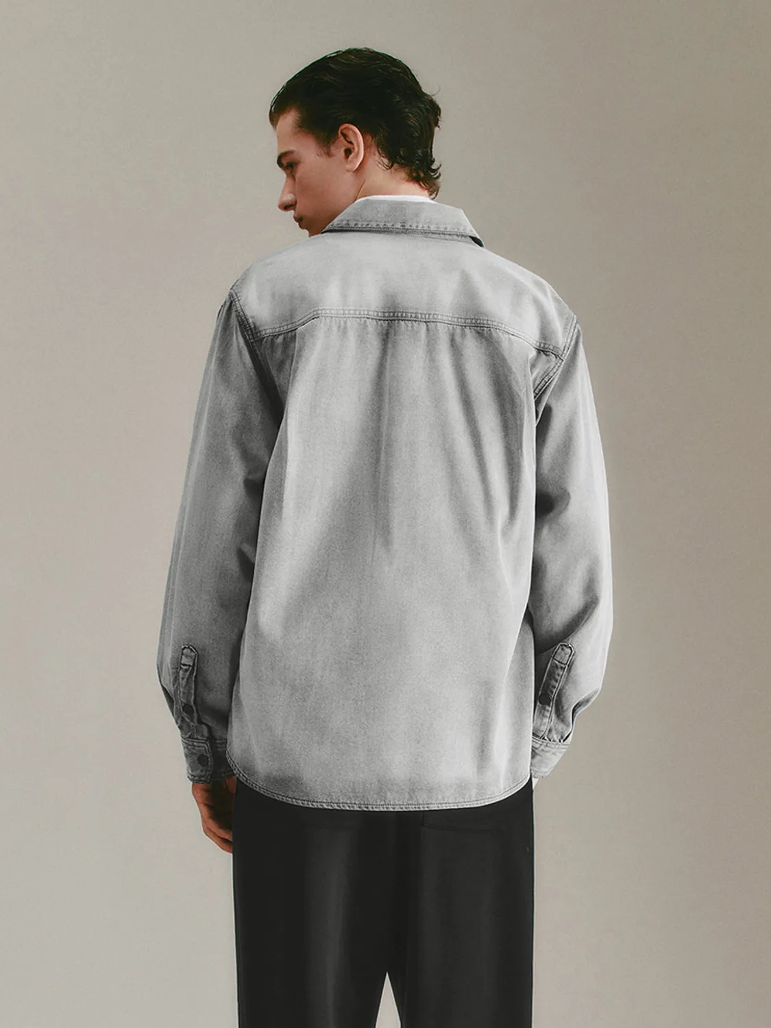 Loose Denim Shirts sold by Urban Revivo product image thumbnail 2