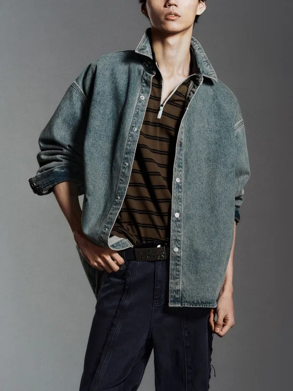 Loose Denim Shirts sold by Urban Revivo
