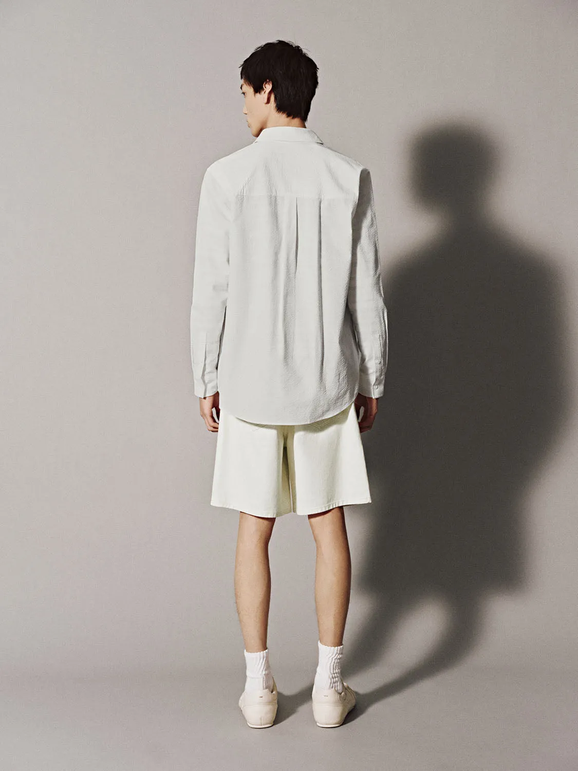 Loose Long Sleeve Shirts sold by Urban Revivo product image thumbnail 3