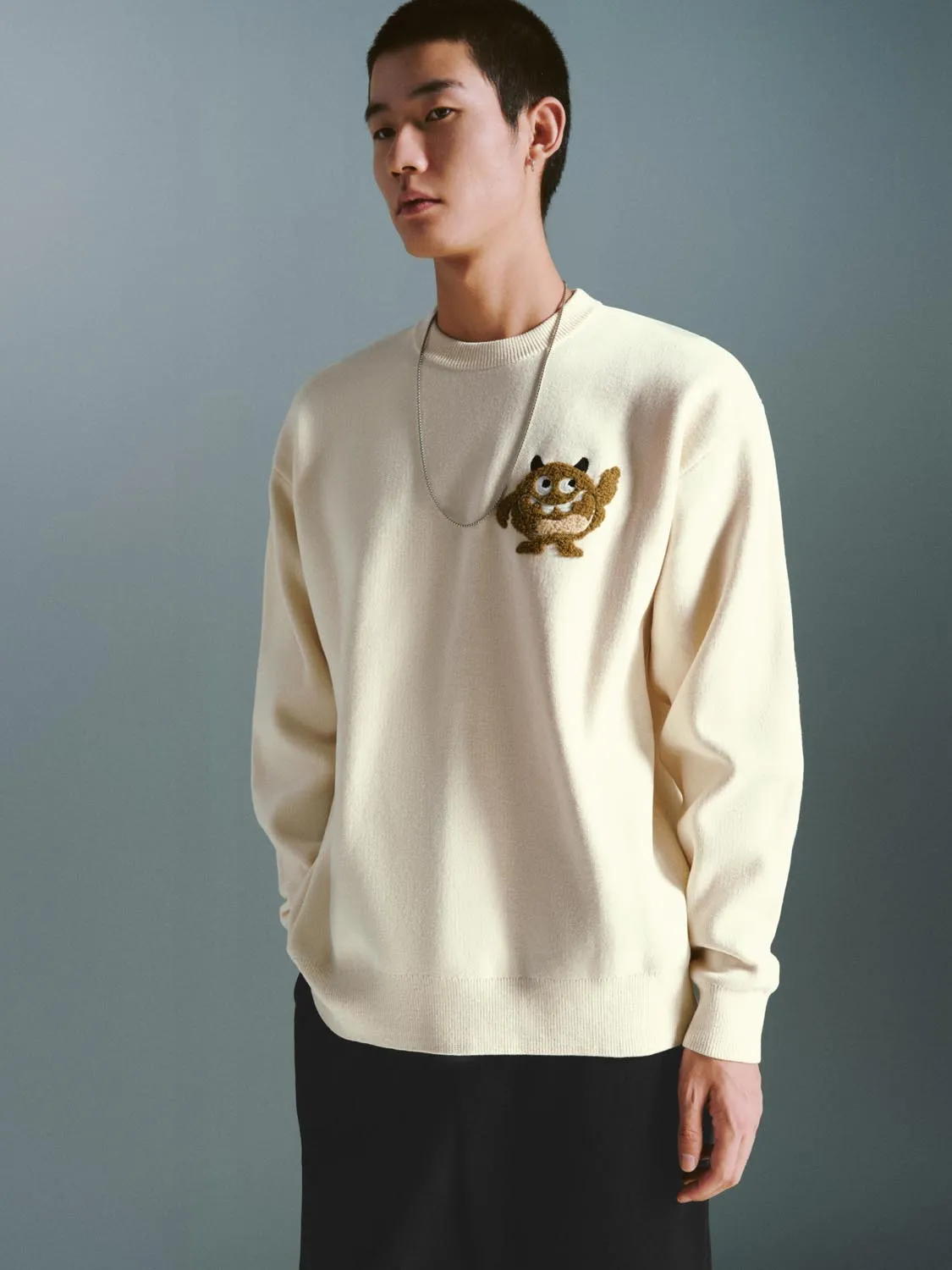 Knitted Long Sleeve T-Shirts sold by Urban Revivo product image thumbnail 2