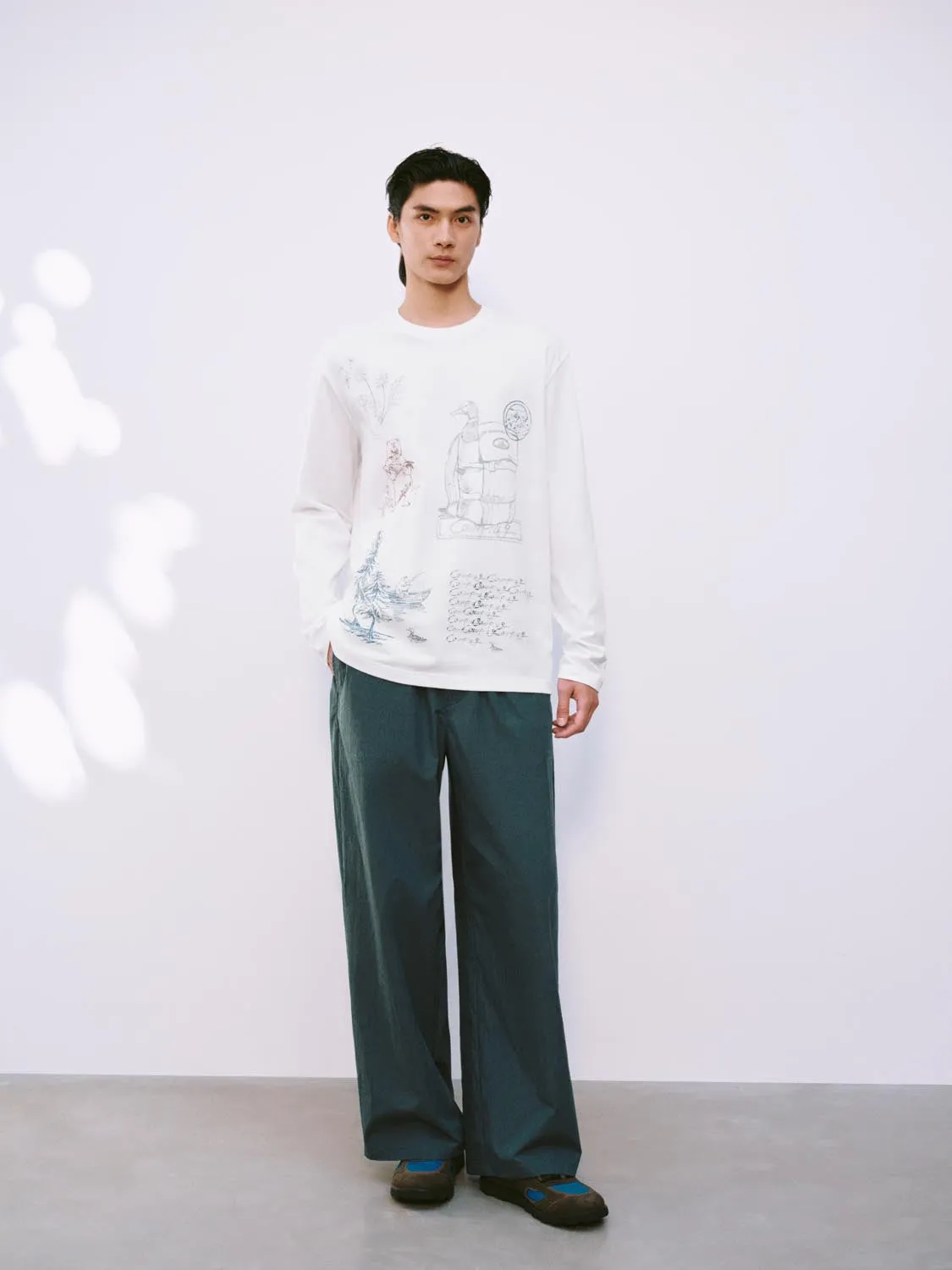 Printed Long Sleeve T-Shirts sold by Urban Revivo product image thumbnail 4