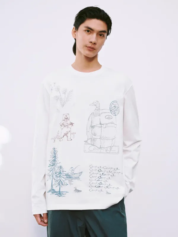 Printed Long Sleeve T-Shirts sold by Urban Revivo