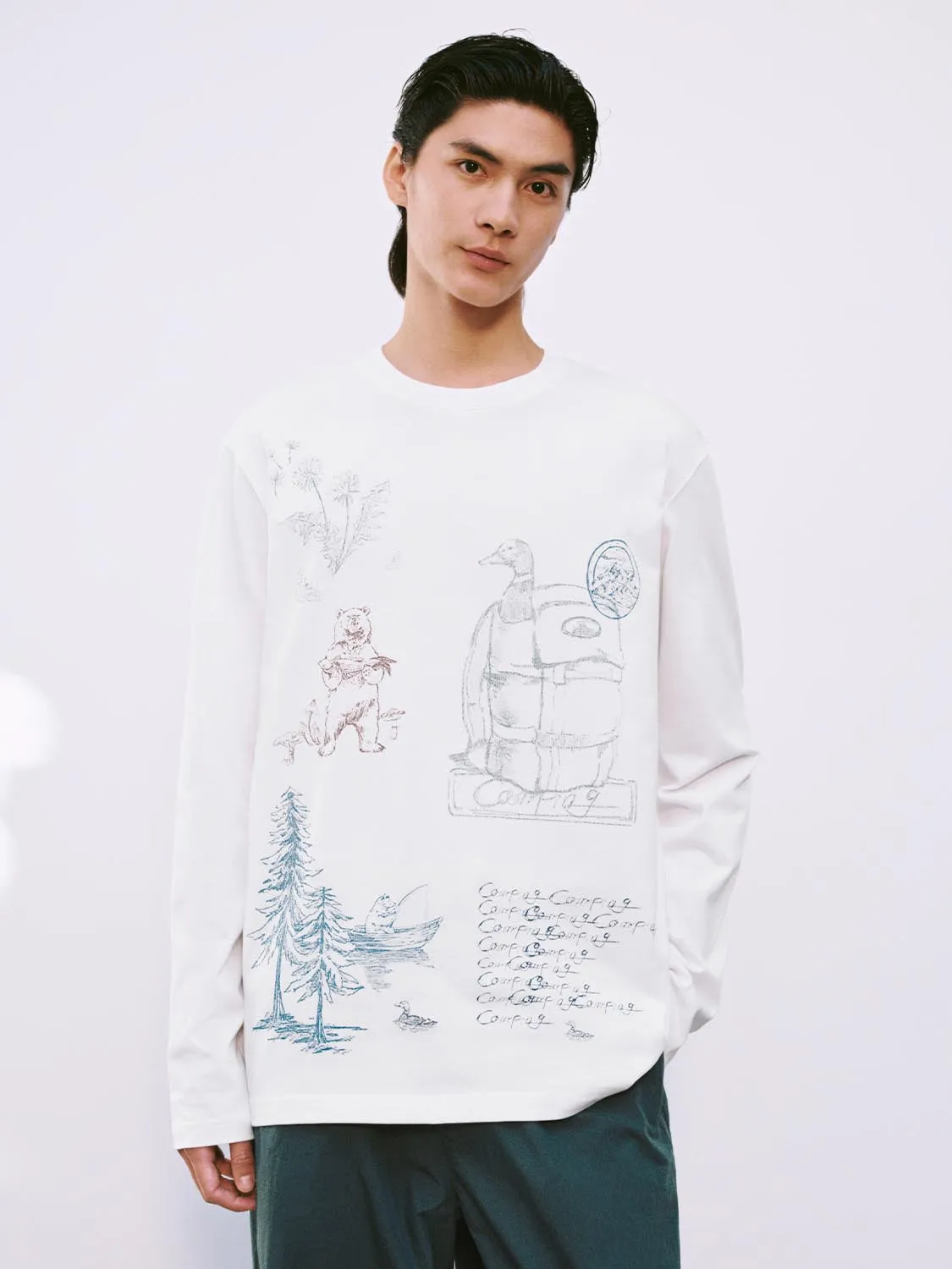 Printed Long Sleeve T-Shirts sold by Urban Revivo