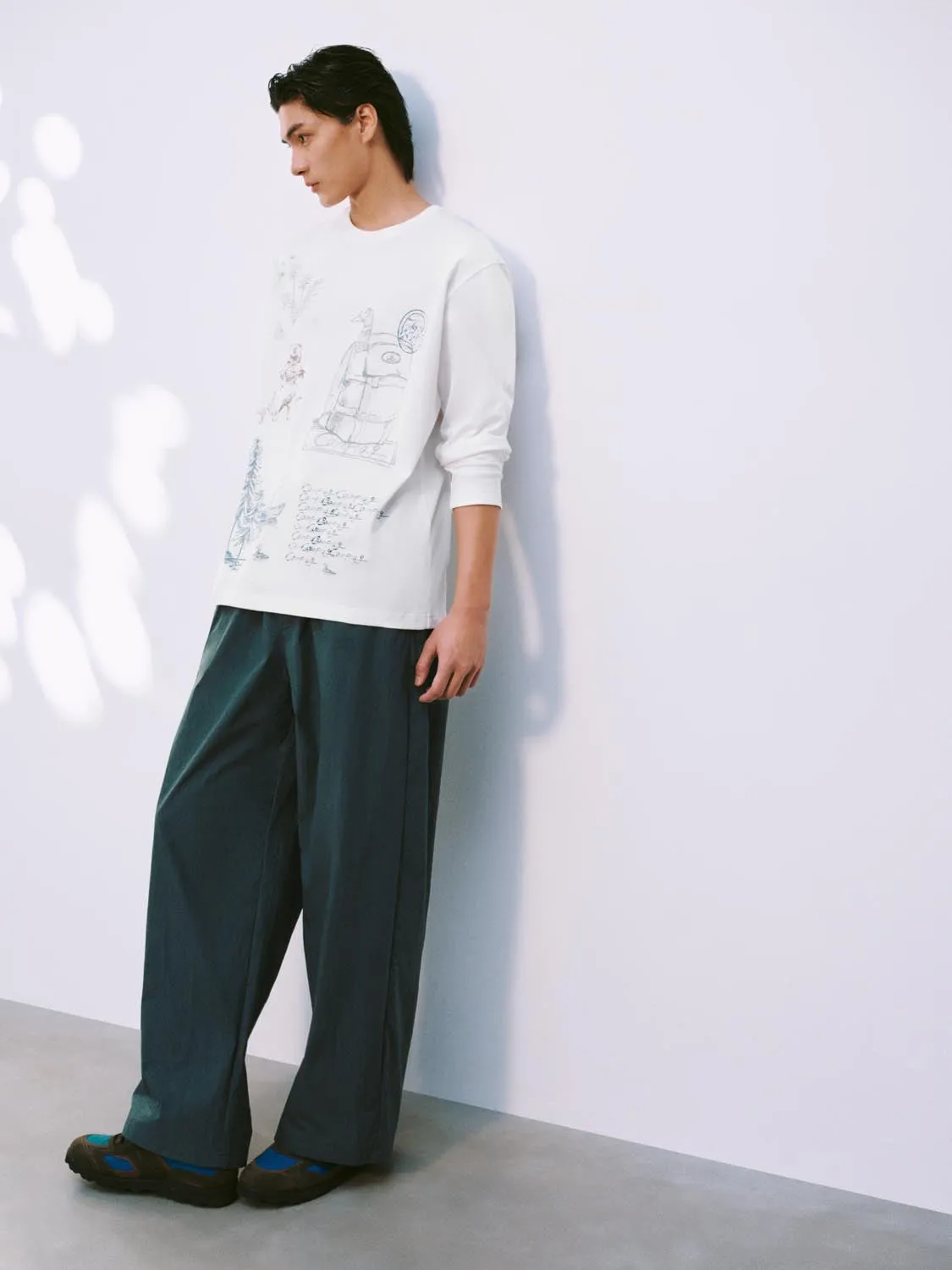 Printed Long Sleeve T-Shirts sold by Urban Revivo product image thumbnail 5