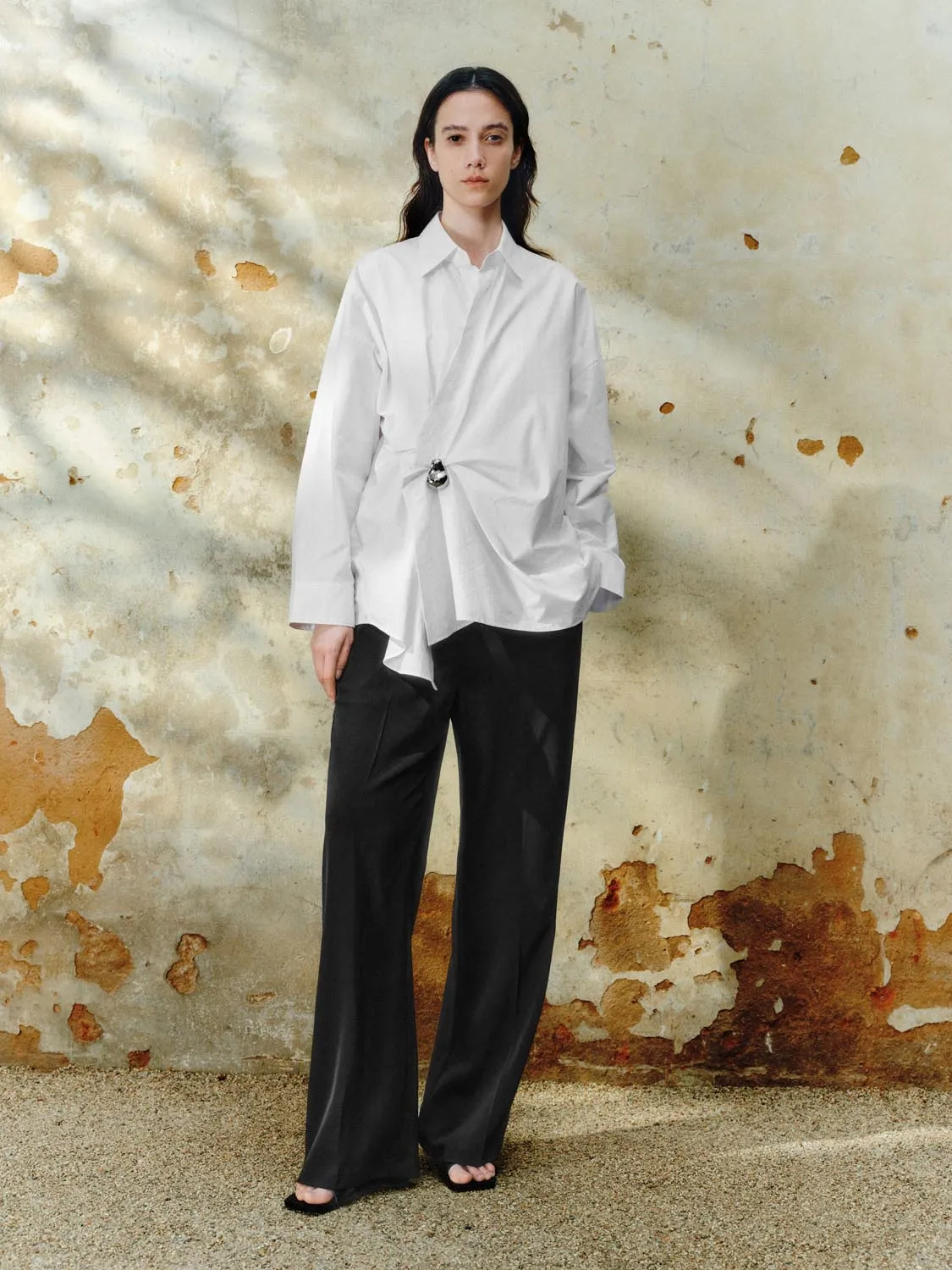 Metal Accent Long Sleeve Shirts sold by Urban Revivo product image thumbnail 4