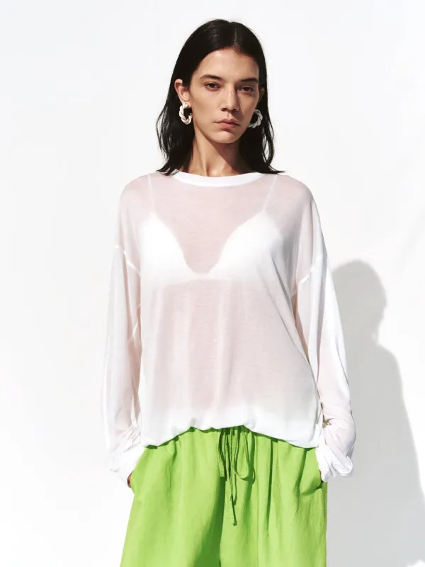 Sheer Long Sleeve T-Shirts sold by Urban Revivo
